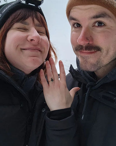 I said yes to my forever person, in our favorite place on the most beautiful morning.I cannot wait to marry you and spend forever with you by my side ♡