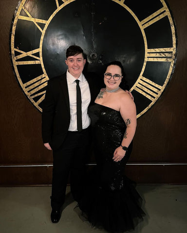 Looking so beautiful in this dress. You're the perfect pair, though ❤️✨️