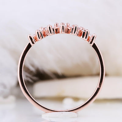 Baguette Diamond Ring | Baguette Wedding Bands | Diamond Ring - Rubysta
