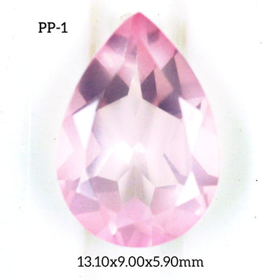 PP - 1 Rose Quartz Pear Gemstone - Rubysta