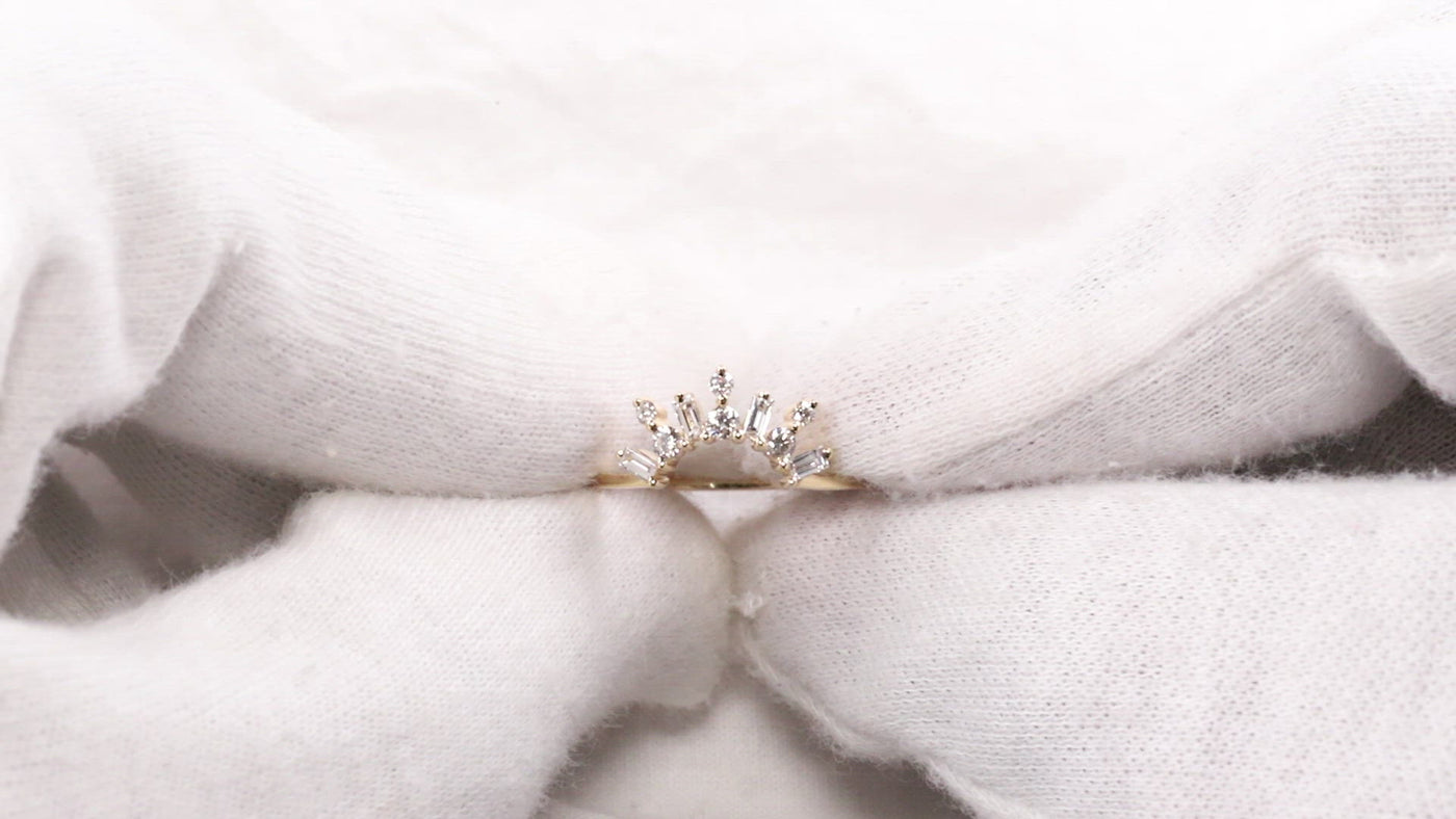 Baguette Diamond Ring | Baguette Wedding Bands | Diamond Ring