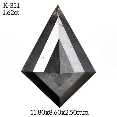 K351 - Salt and pepper kite diamond - Rubysta