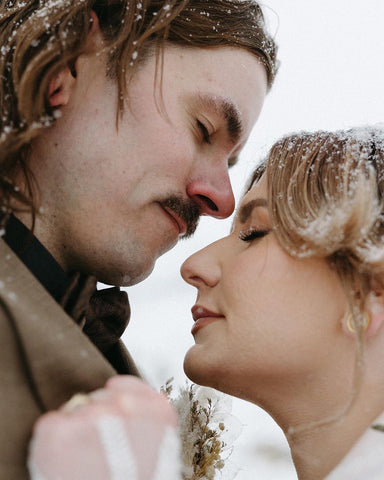 Embracing love's frosty enchantment from engagement to wedding day – a snowy tale of joy, laughter, and forever after. ❄️