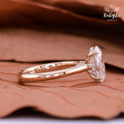 2ct Oval Lab Grown Diamond Ring | IGI Certified E/VVS2 | Claw Prong Solitaire | Ethical Gold Engagement Ring