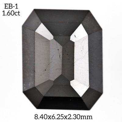 EB1 - Black emerald diamond - Rubysta