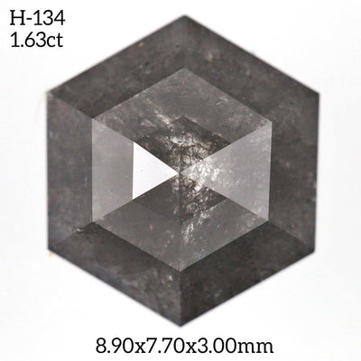 H134 - Salt and pepper hexagon diamond - Rubysta