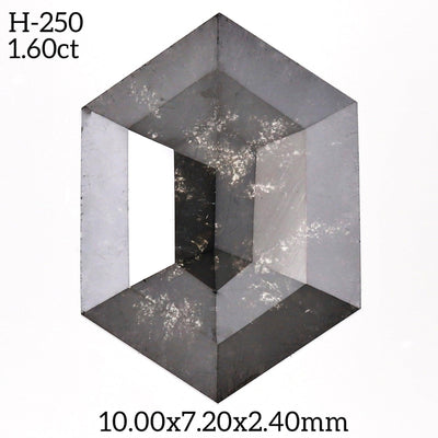H250 - Salt and pepper hexagon diamond - Rubysta