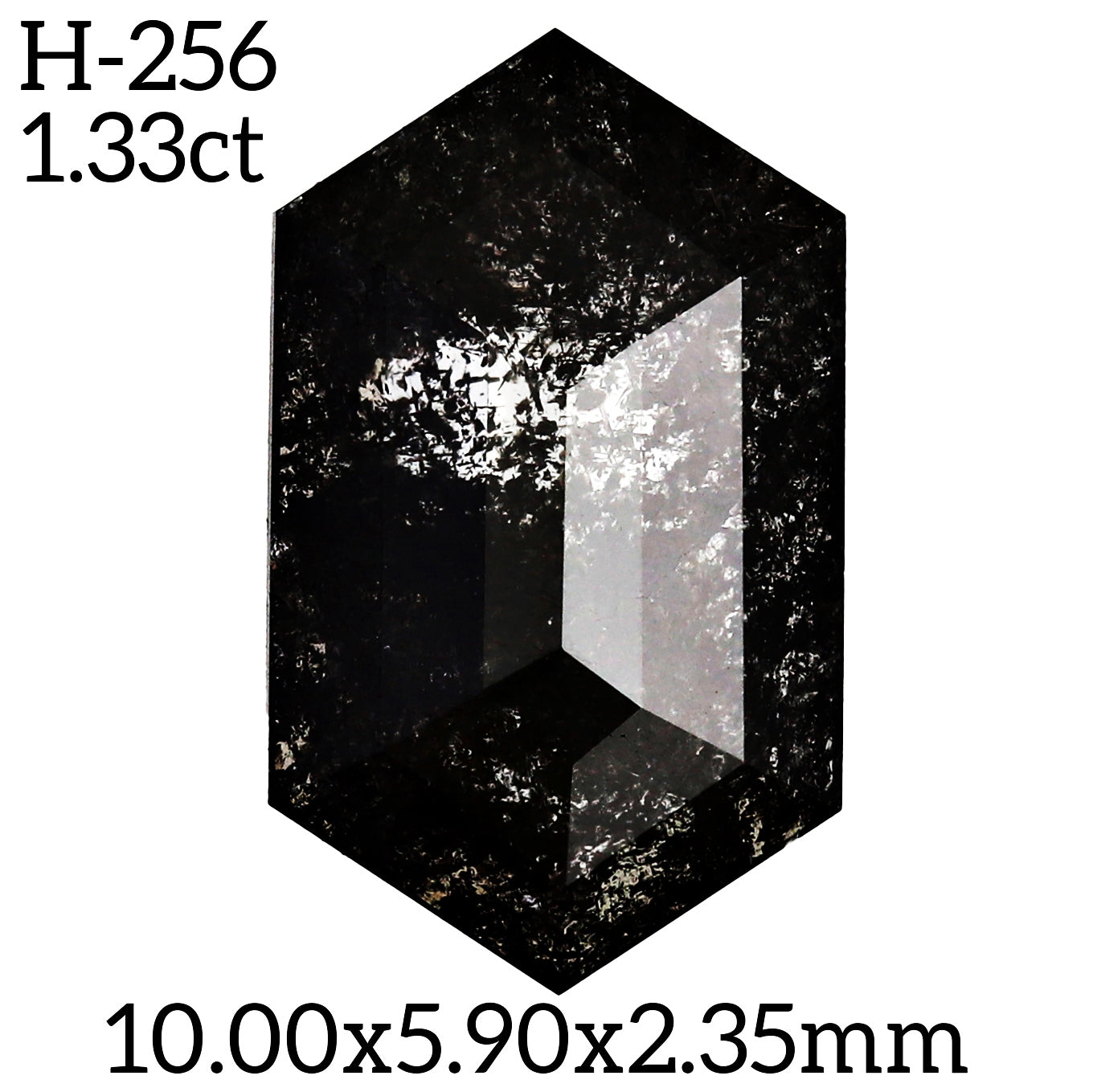 H256 - Salt and pepper hexagon diamond