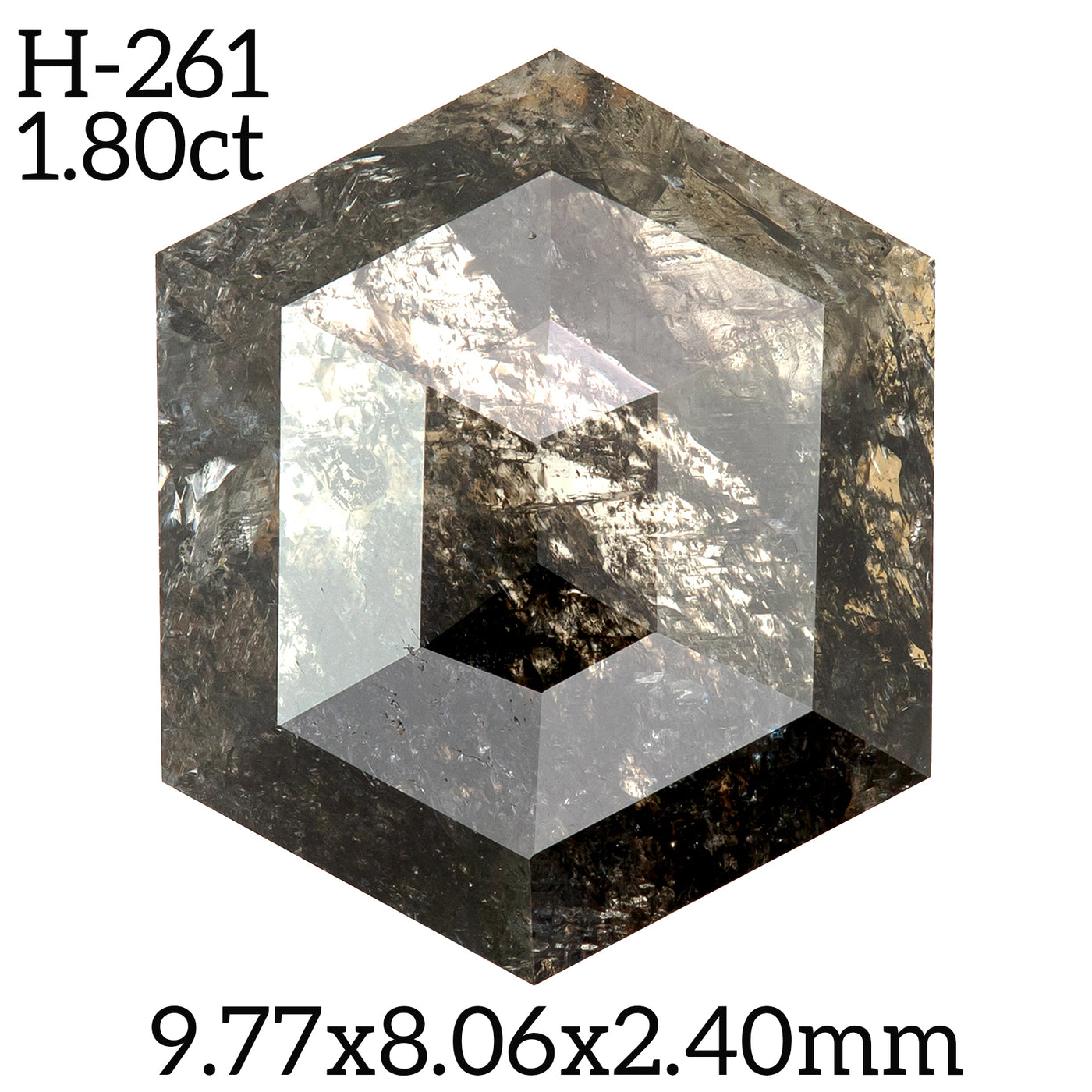H261 - Salt and pepper hexagon diamond