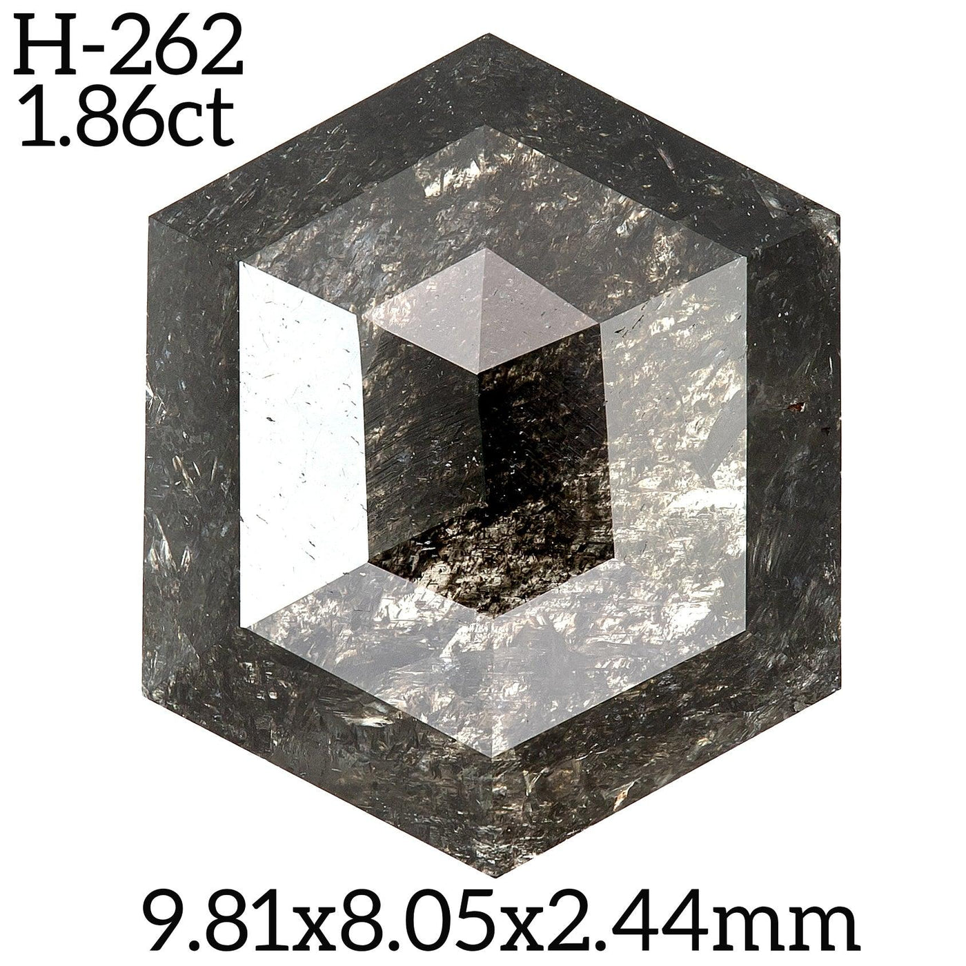 H262 - Salt and pepper hexagon diamond