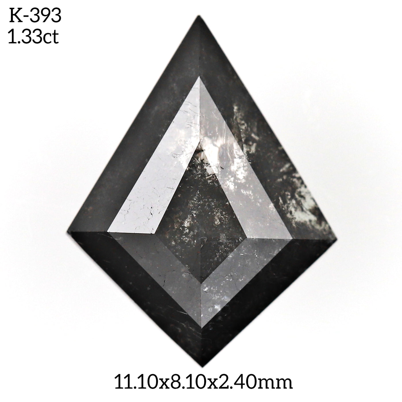 K393 - Salt and pepper kite diamond