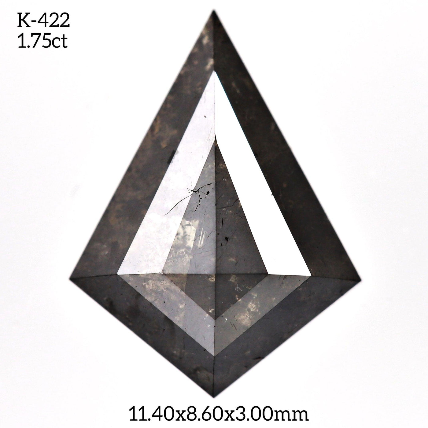 K422 - Salt and pepper kite diamond - Rubysta