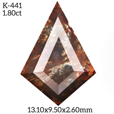 K441 - Salt and pepper kite diamond - Rubysta