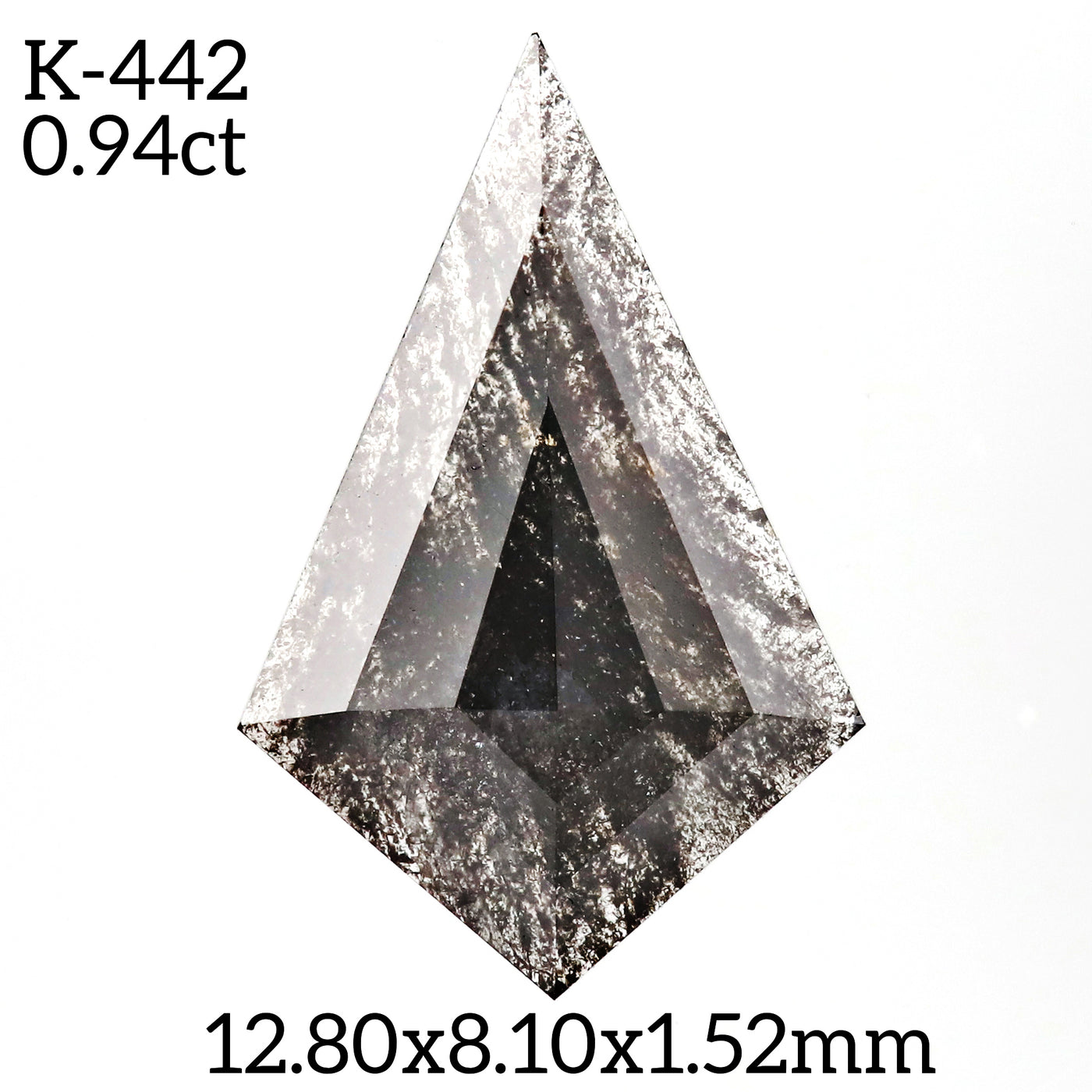 K442 - Salt and pepper kite diamond