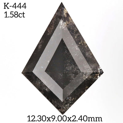K444 - Salt and pepper kite diamond - Rubysta