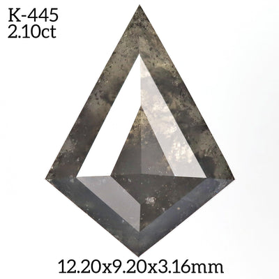 K445 - Salt and pepper kite diamond - Rubysta