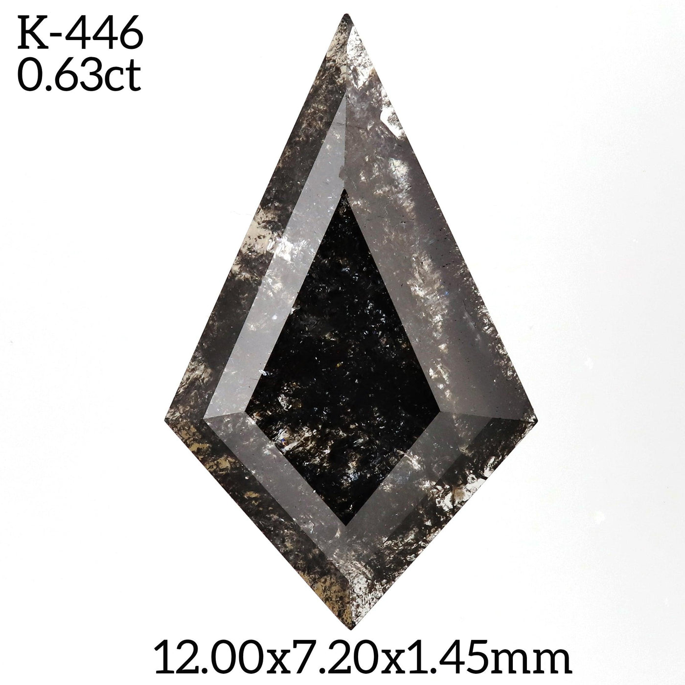 K446 - Salt and pepper kite diamond - Rubysta