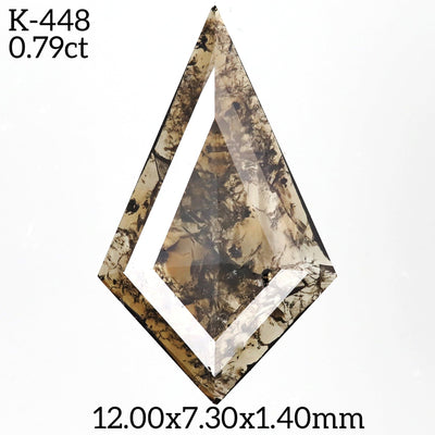 K448 - Salt and pepper kite diamond - Rubysta