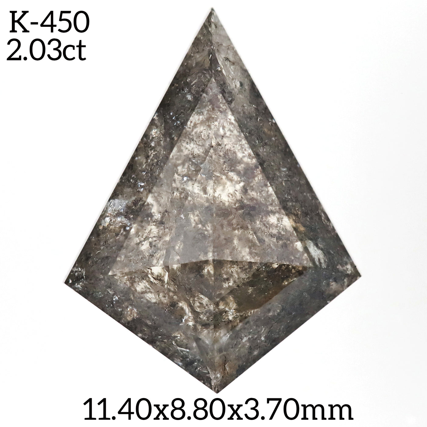 K450 - Salt and pepper kite diamond