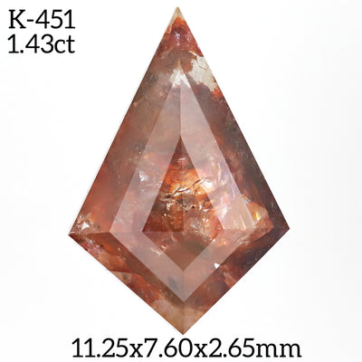 K451 - Salt and pepper kite diamond