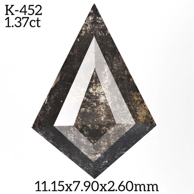 K452 - Salt and pepper kite diamond - Rubysta