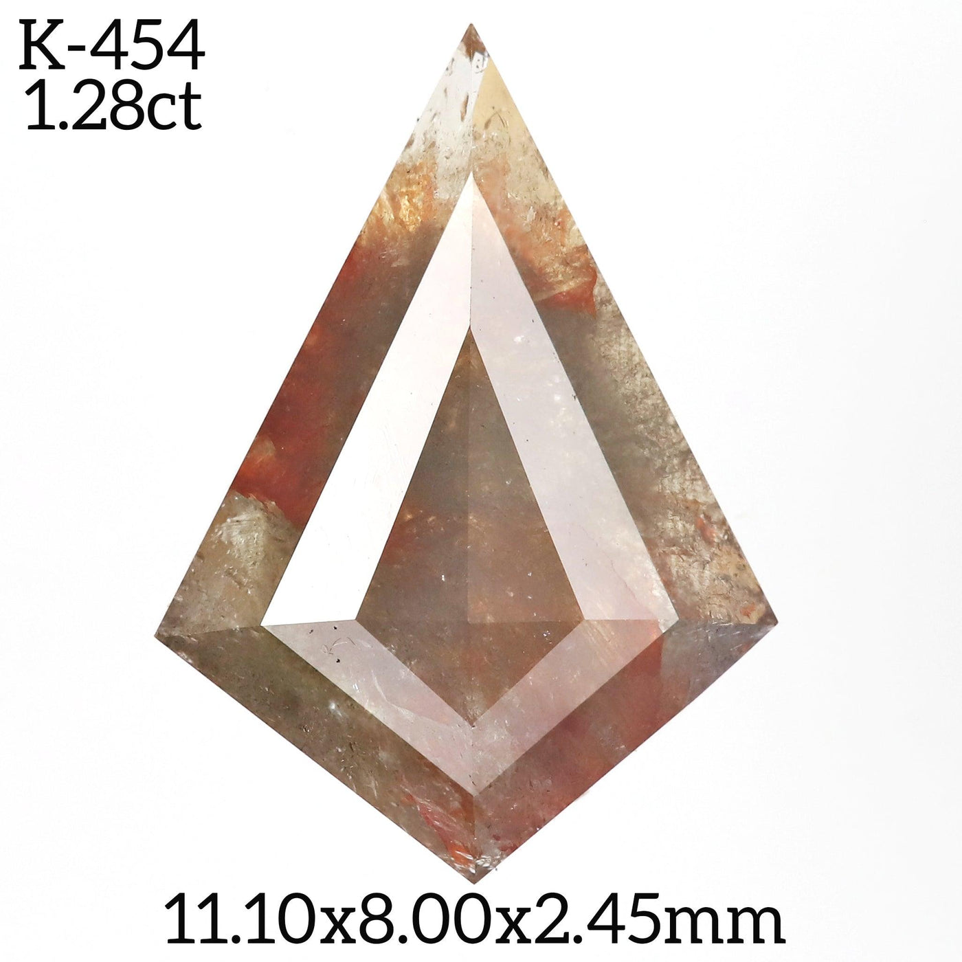 K454 - Salt and pepper kite diamond - Rubysta