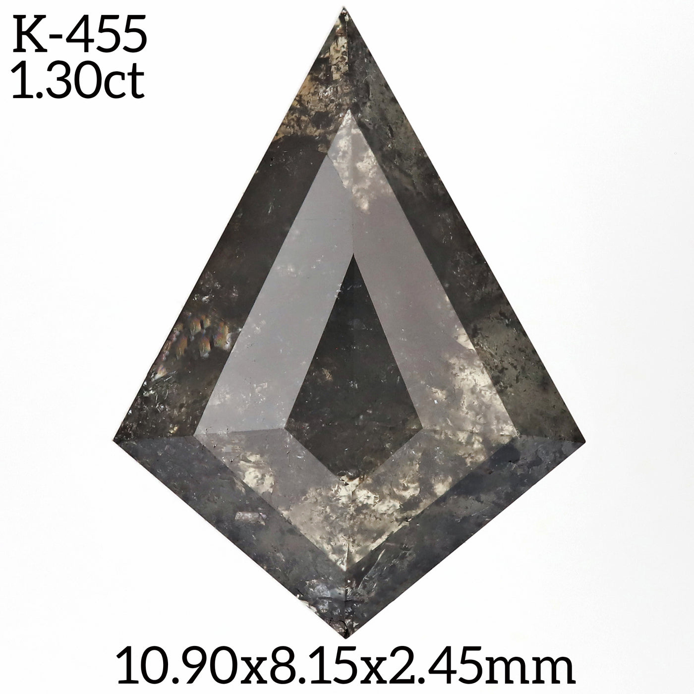 K455 - Salt and pepper kite diamond