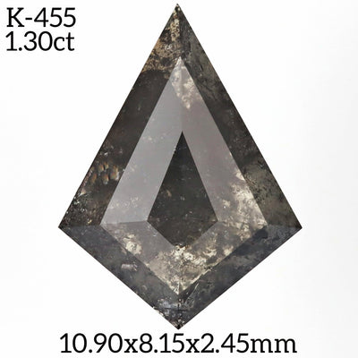 K455 - Salt and pepper kite diamond - Rubysta