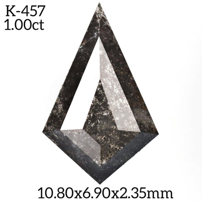 K457 - Salt and pepper kite diamond - Rubysta