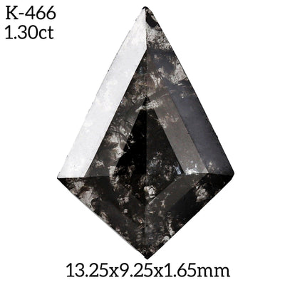 K466 - Salt and pepper kite diamond - Rubysta