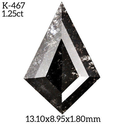 K467 - Salt and pepper kite diamond - Rubysta