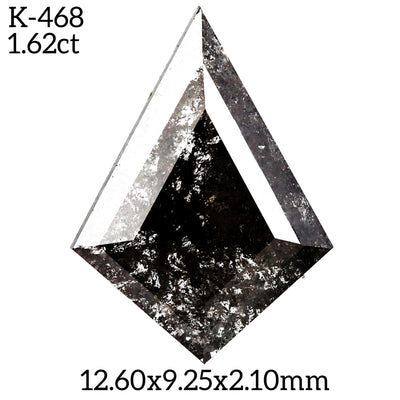 K468 - Salt and pepper kite diamond