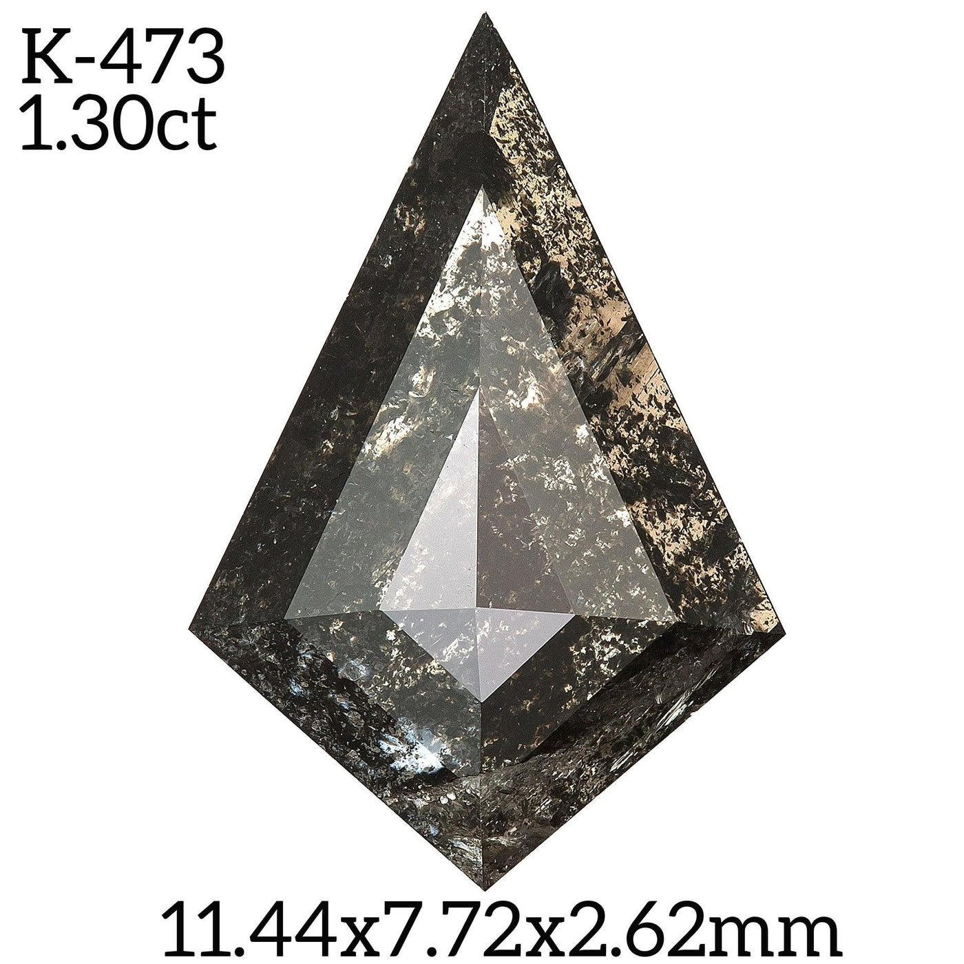 K473 - Salt and pepper kite diamond - Rubysta