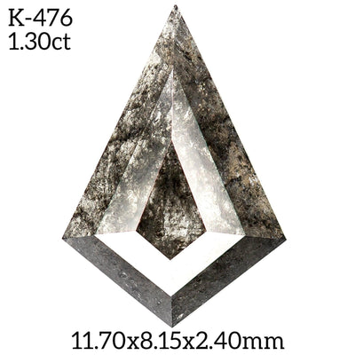 K476 - Salt and pepper kite diamond