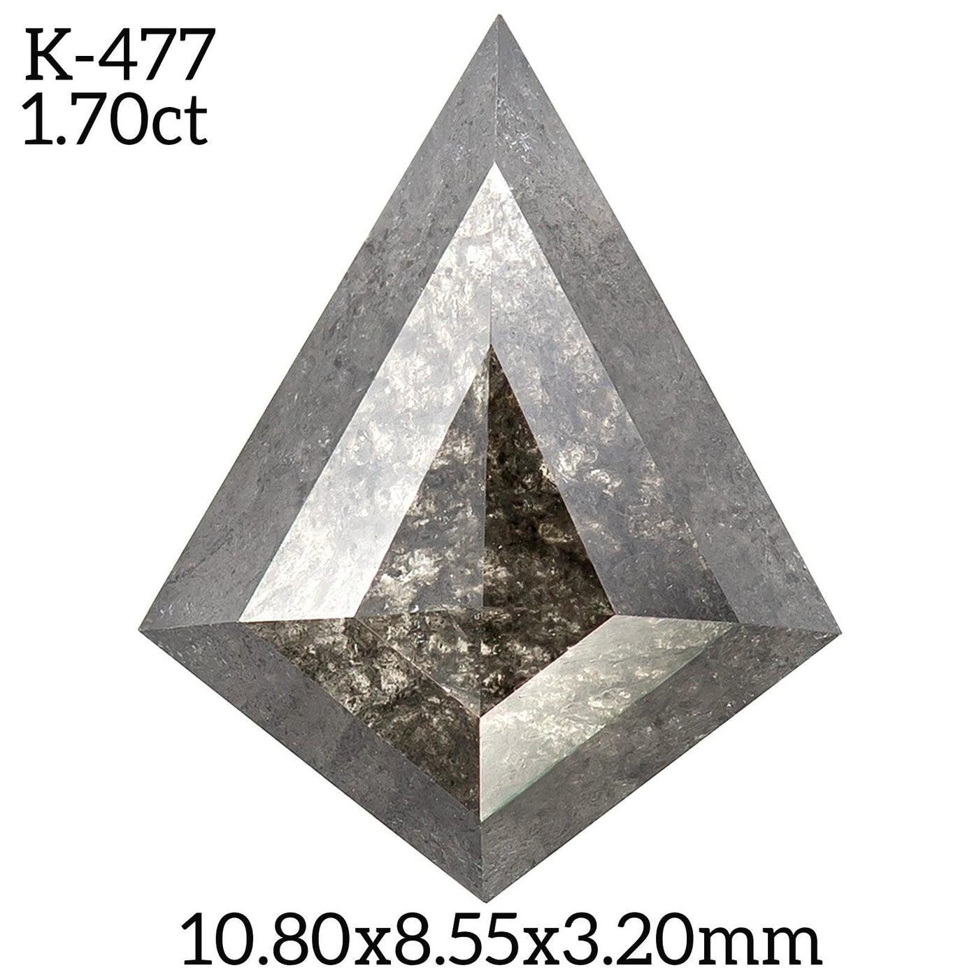K477 - Salt and pepper kite diamond - Rubysta