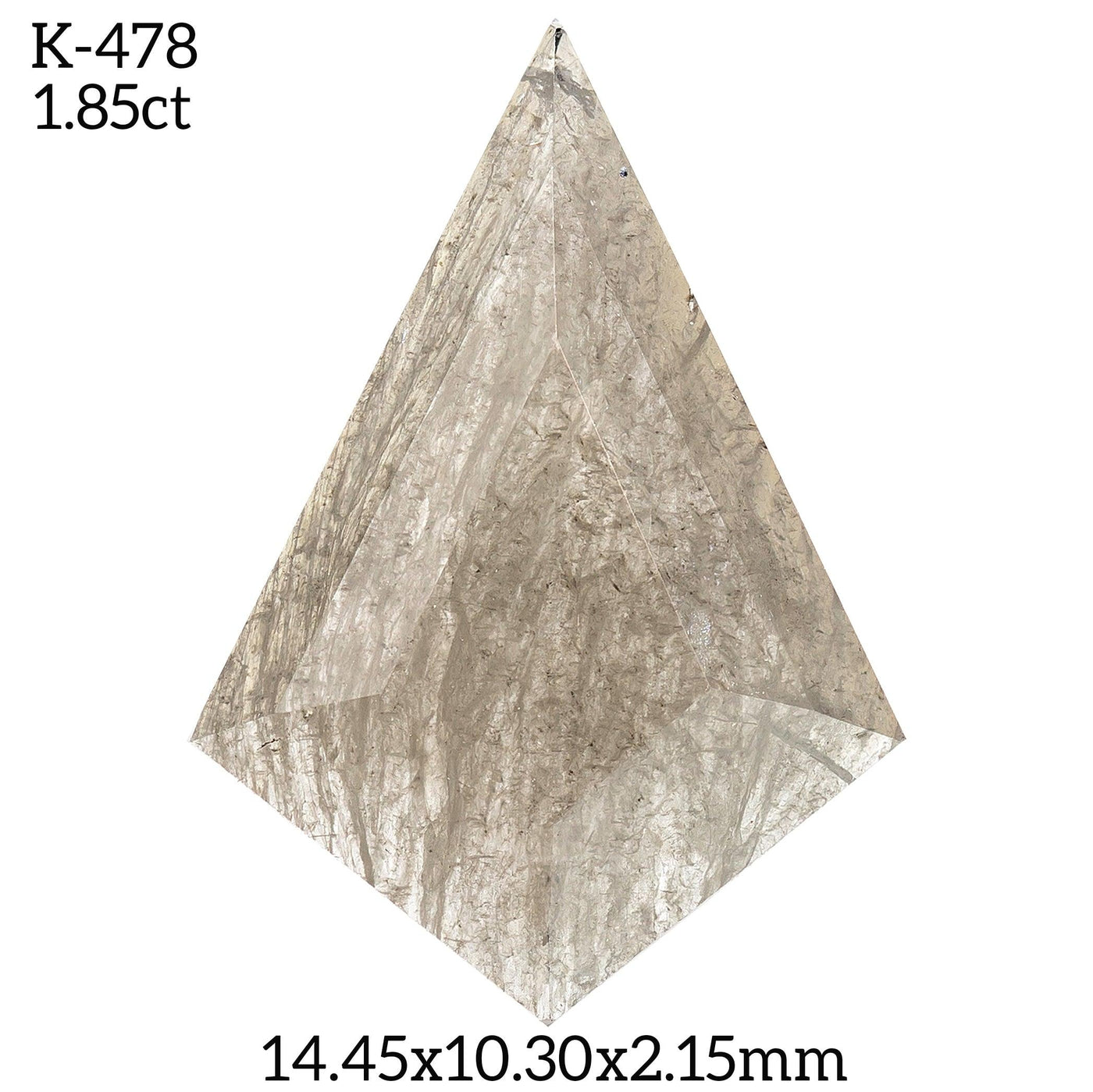 K478 - Salt and pepper kite diamond - Rubysta