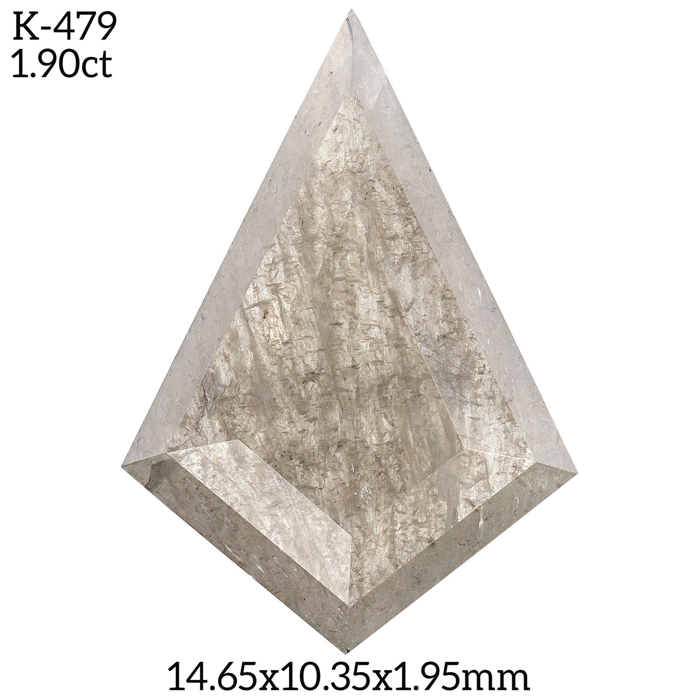 K479 - Salt and pepper kite diamond - Rubysta