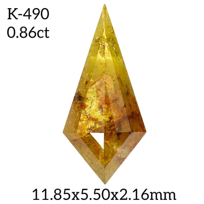K490 - Salt and pepper kite diamond - Rubysta