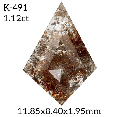 K491 - Salt and pepper kite diamond - Rubysta