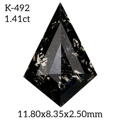 K492 - Salt and pepper kite diamond - Rubysta