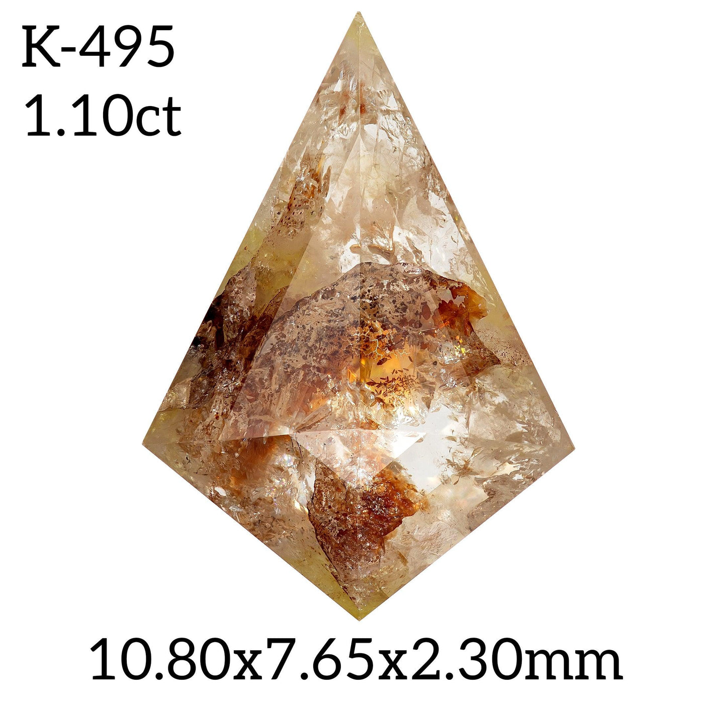K495 - Salt and pepper kite diamond - Rubysta