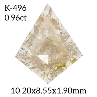 K496 - Salt and pepper kite diamond - Rubysta