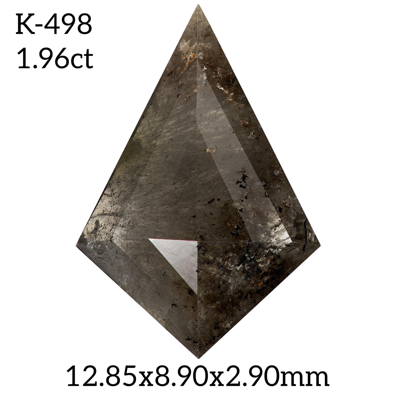 K498 - Salt and pepper kite diamond - Rubysta