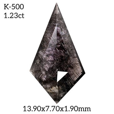 K500 - Salt and pepper kite diamond - Rubysta