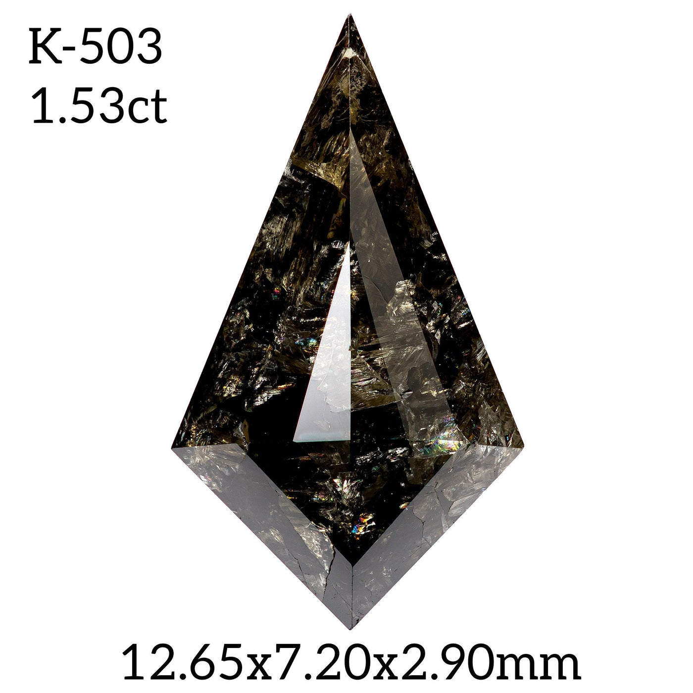 K503 - Salt and pepper kite diamond - Rubysta