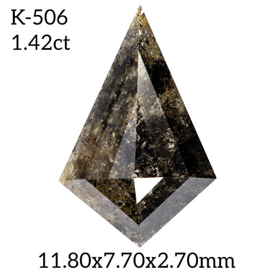 K506 - Salt and pepper kite diamond - Rubysta