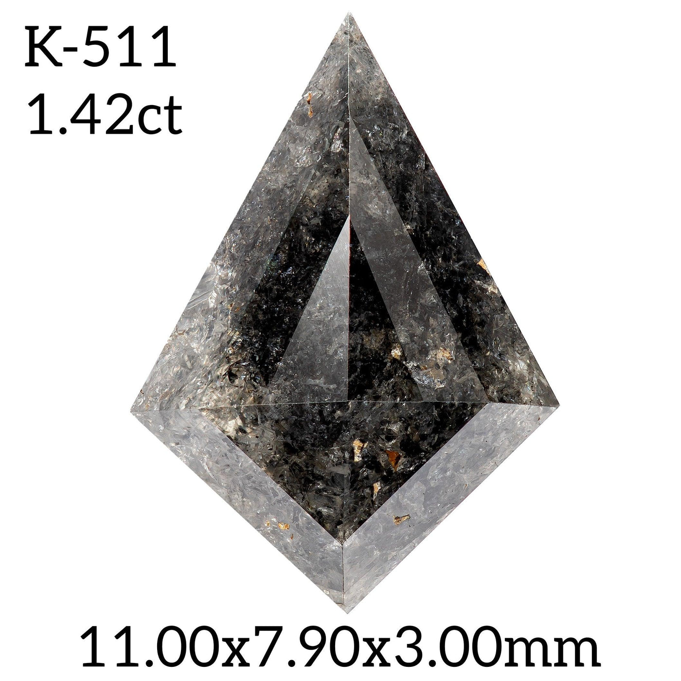 K511 - Salt and pepper kite diamond - Rubysta