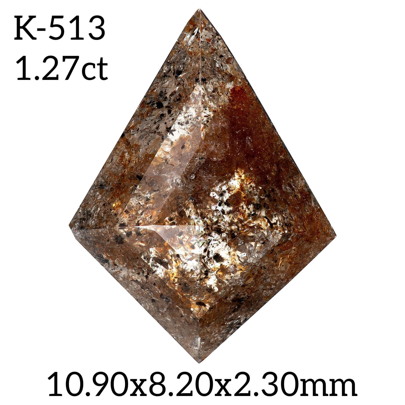 K513 - Salt and pepper kite diamond - Rubysta