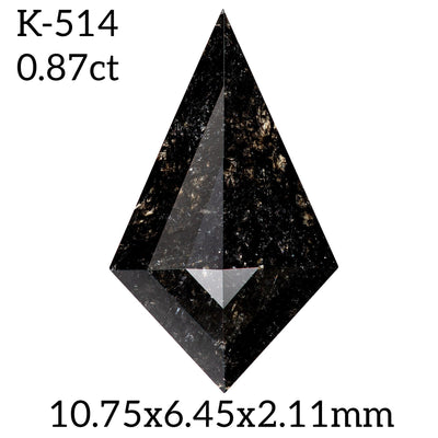 K514- Salt and pepper kite diamond - Rubysta