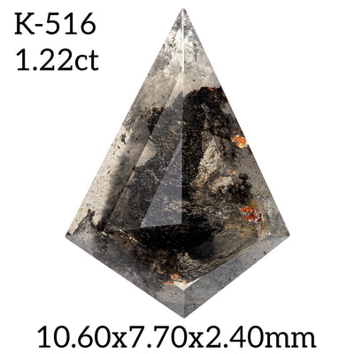 K516- Salt and pepper kite diamond - Rubysta